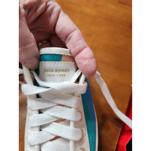 Keds X Kate Spade Collaboration Women's Size 6.5 Triple Kick Sneakers Lace Up - Picture 7 of 8